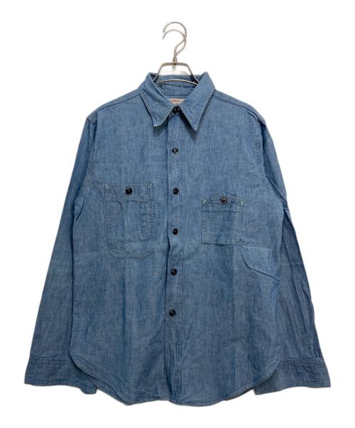 BIG YANK（ビッグヤンク）BIG YANK (ビッグヤンク) 1942シャンブレーワークシャツ インディゴ サイズ:15の古着・服飾アイテム