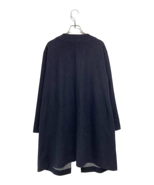 BLUE LABEL CRESTBRIDGE（ブルーレーベルクレストブリッジ）BLUE LABEL CRESTBRIDGE (ブルーレーベルクレストブリッジ) ノーカラーコート ネイビー サイズ:38の古着・服飾アイテム