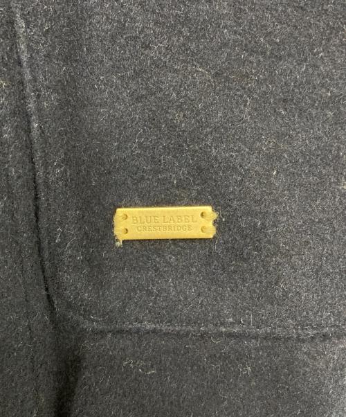 BLUE LABEL CRESTBRIDGE（ブルーレーベルクレストブリッジ）BLUE LABEL CRESTBRIDGE (ブルーレーベルクレストブリッジ) ノーカラーコート ネイビー サイズ:38の古着・服飾アイテム