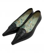 MIU MIUミュウミュウ）の古着「フラットパンプス」｜ブラック