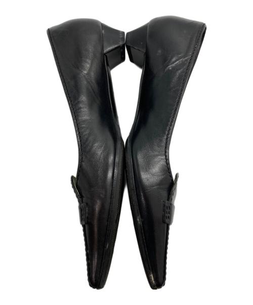 MIU MIU（ミュウミュウ）MIU MIU (ミュウミュウ) フラットパンプス ブラック サイズ:36の古着・服飾アイテム