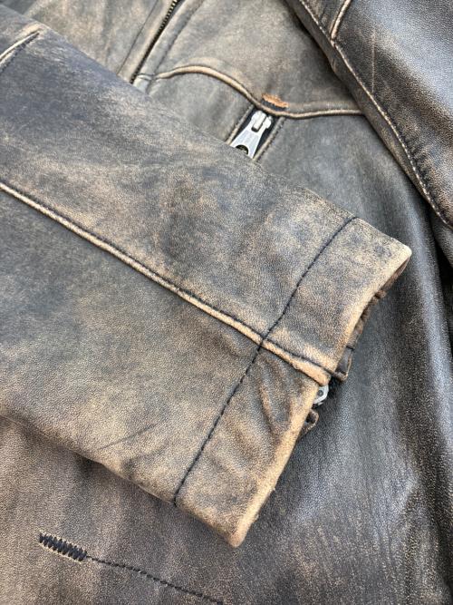 GAP（ギャップ）GAP (ギャップ) 00’s レザージャケット ブラウン サイズ:XLの古着・服飾アイテム