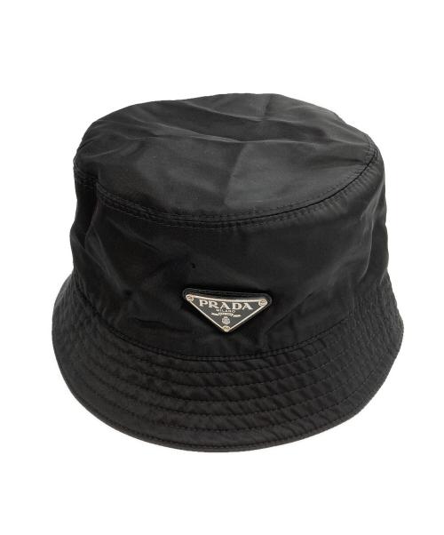 PRADA（プラダ）PRADA (プラダ) Re-Nylon バケットハット ブラック サイズ:Sの古着・服飾アイテム