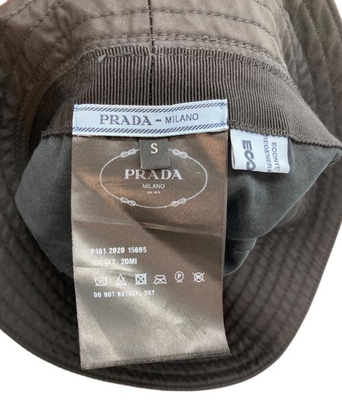 PRADA（プラダ）PRADA (プラダ) Re-Nylon バケットハット ブラック サイズ:Sの古着・服飾アイテム