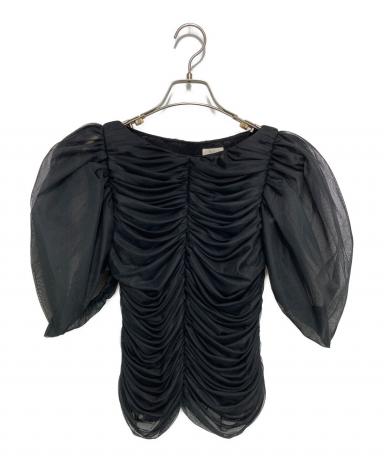 中古・古着通販】cygne (シーニュ) シアーパフスリーブブラウス