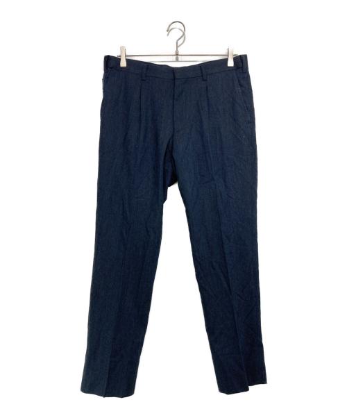 Stanley Blacker（スタンリー・ブラッカー）Stanley Blacker (スタンリー・ブラッカー) ヘリンボーンセットアップスーツ ネイビー サイズ:SIZE 94ALの古着・服飾アイテム