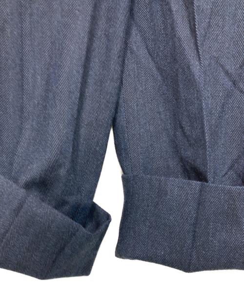 Stanley Blacker（スタンリー・ブラッカー）Stanley Blacker (スタンリー・ブラッカー) ヘリンボーンセットアップスーツ ネイビー サイズ:SIZE 94ALの古着・服飾アイテム