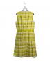 RED VALENTINO (レッドヴァレンティノ) ボーダーノースリーブドレス イエロー×ホワイト サイズ:42：8000円