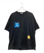 UNDERCOVERアンダーカバー）の古着「ランダムプリントパッチTEE」｜ブラック