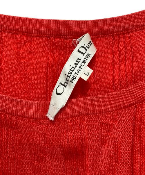 Christian Dior（クリスチャン ディオール）Christian Dior (クリスチャン ディオール) 半袖カットソー レッド サイズ:Lの古着・服飾アイテム