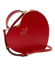 Kate Spade（ケイトスペード）の古着「ハートショルダーバッグ」｜レッド