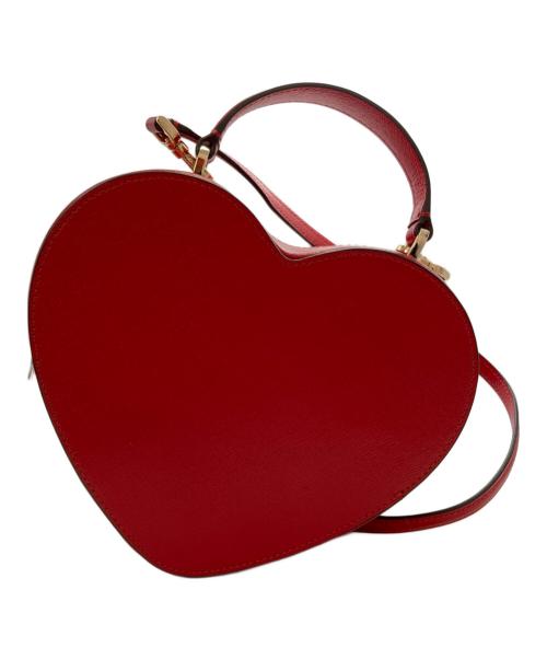 Kate Spade（ケイトスペード）Kate Spade (ケイトスペード) ハートショルダーバッグ レッドの古着・服飾アイテム