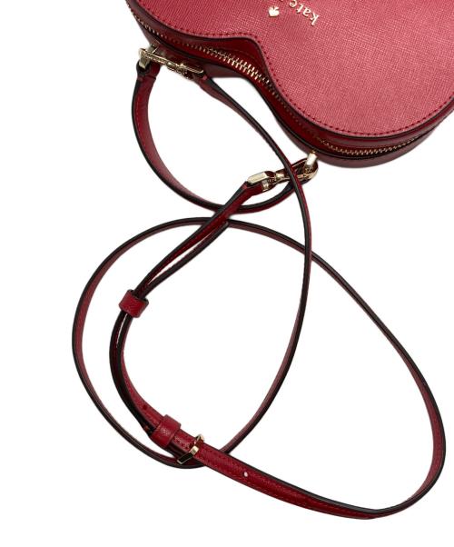 Kate Spade（ケイトスペード）Kate Spade (ケイトスペード) ハートショルダーバッグ レッドの古着・服飾アイテム