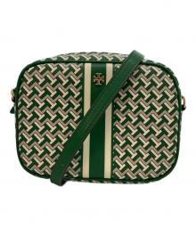 TORY BURCH（トリーバーチ）の古着「T ZAG ショルダーバッグ」｜グリーン