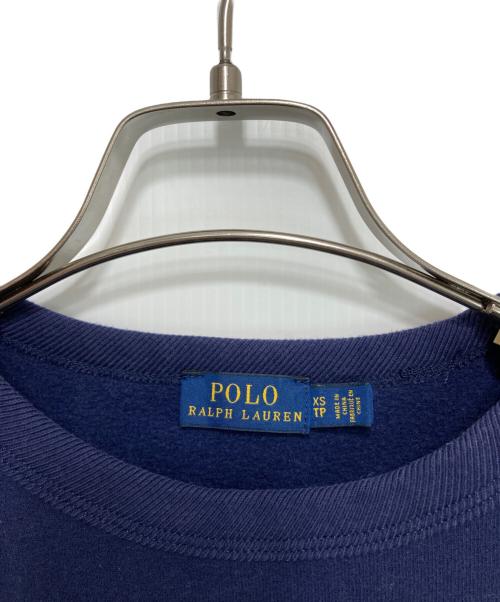 POLO RALPH LAUREN（ポロ・ラルフローレン）POLO RALPH LAUREN (ポロ・ラルフローレン) ポロベアプリントスウェット ネイビー サイズ:XSの古着・服飾アイテム