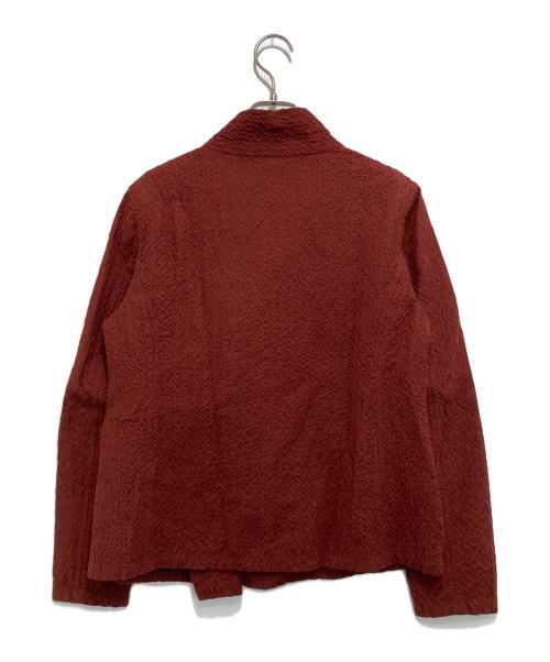 ISSEY MIYAKE HaaT（イッセイミヤケハート）ISSEY MIYAKE HaaT (イッセイミヤケハート) ジャガードジャケット レッド サイズ:2の古着・服飾アイテム