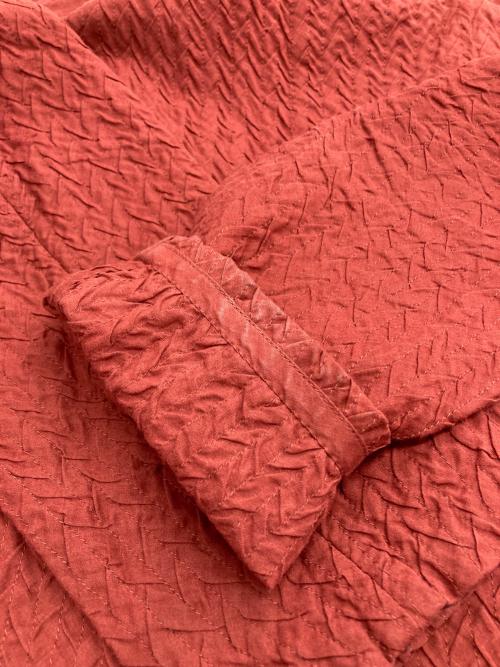 ISSEY MIYAKE HaaT（イッセイミヤケハート）ISSEY MIYAKE HaaT (イッセイミヤケハート) ジャガードジャケット レッド サイズ:2の古着・服飾アイテム