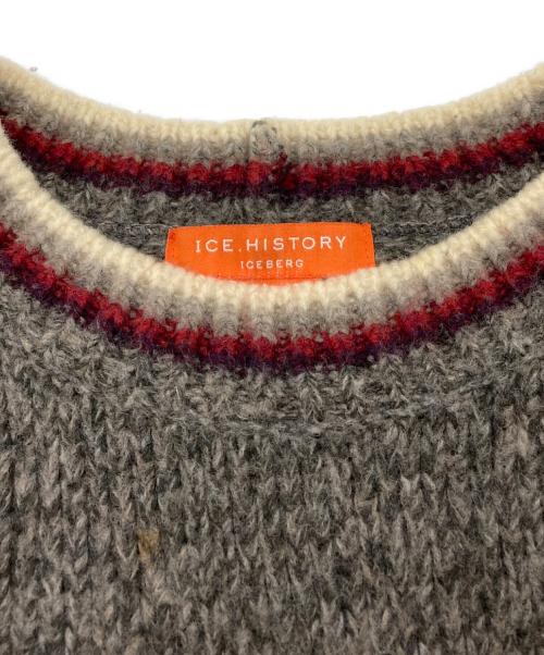ICEBERG HISTORY（アイスバーグヒストリ）ICEBERG HISTORY (アイスバーグヒストリ) トムとジェリー (トムトジェリー) ニット グレー サイズ:Lの古着・服飾アイテム