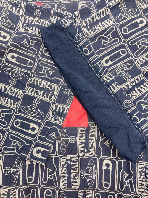 Vivienne Westwood man（ヴィヴィアン ウェストウッド マン）Vivienne Westwood man (ヴィヴィアン ウェストウッド マン) 総柄プリントカットソー ネイビー サイズ:FREEの古着・服飾アイテム
