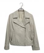 MICHAEL MICHAEL KORSマイケル マイケルコース）の古着「レザーライダースジャケット」｜ホワイト