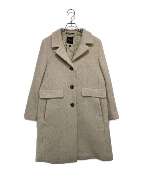 WEEKEND Max Mara（ウィークエンド マックスマーラ）WEEKEND Max Mara (ウィークエンド マックスマーラ) ウールナイロンチェスターコート ベージュ サイズ:SIZE J 40 (L)の古着・服飾アイテム