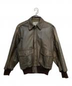 L.L.Beanエルエルビーン）の古着「レザーA-2ジャケット」｜ブラウン