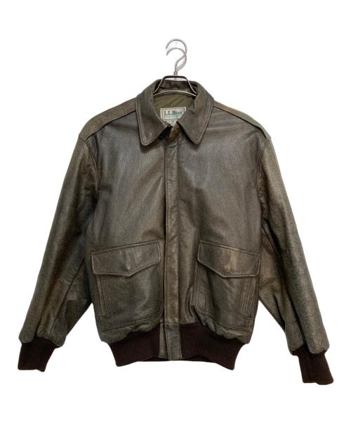 L.L.Bean（エルエルビーン）L.L.Bean (エルエルビーン) レザーA-2ジャケット ブラウン サイズ:38の古着・服飾アイテム