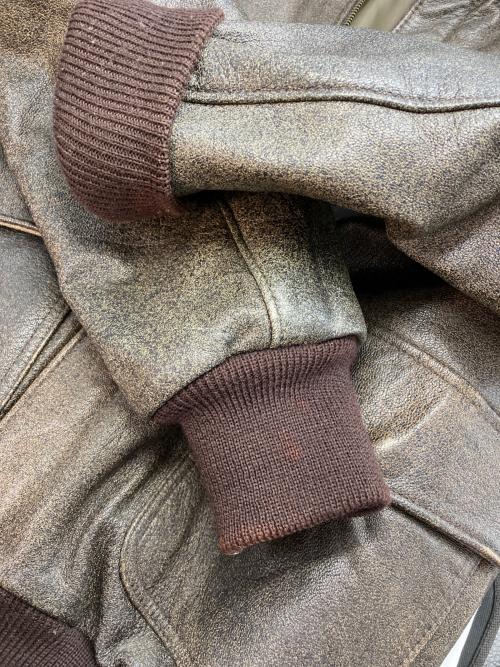 L.L.Bean（エルエルビーン）L.L.Bean (エルエルビーン) レザーA-2ジャケット ブラウン サイズ:38の古着・服飾アイテム