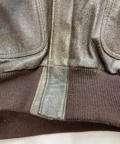 L.L.Bean（エルエルビーン）L.L.Bean (エルエルビーン) レザーA-2ジャケット ブラウン サイズ:38の古着・服飾アイテム