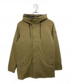 AIGLEエーグル）の古着「コーセル 中綿フーデッドジャケット」｜カーキ