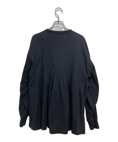 ENFOLD（エンフォルド）ENFOLD (エンフォルド) VOLUME-FLARE PULLOVER ブラック サイズ:38の古着・服飾アイテム