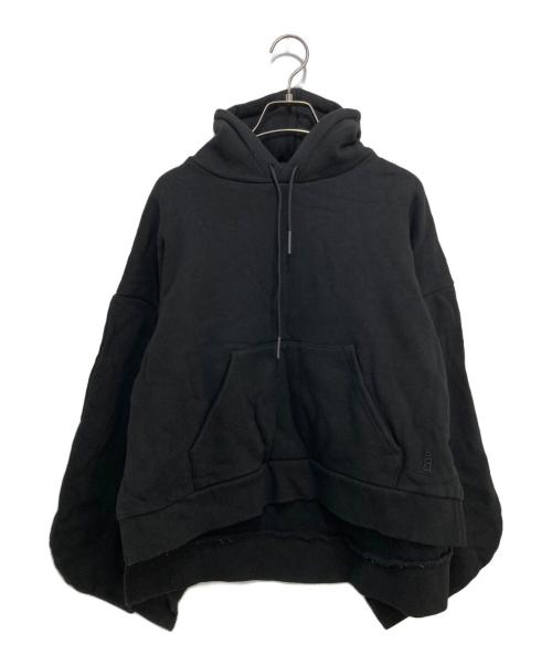 nagonstans（ナゴンスタンス）nagonstans (ナゴンスタンス) クロップドスウェットパーカー ブラック サイズ:Ｍの古着・服飾アイテム