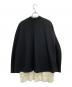 ENFOLD (エンフォルド) KNIT-LAYERED PULLOVER ブラック サイズ:38：9000円