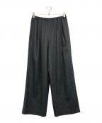 ENFOLDエンフォルド）の古着「STRAIGHT-WIDE PANTS」｜グレー