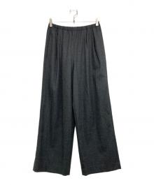 ENFOLD（エンフォルド）の古着「STRAIGHT-WIDE PANTS」｜グレー