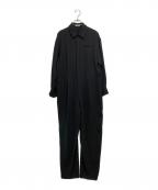 ReNAVEリネイヴ）の古着「ウォッシャブルツイル ジャンプスーツ」｜ブラック