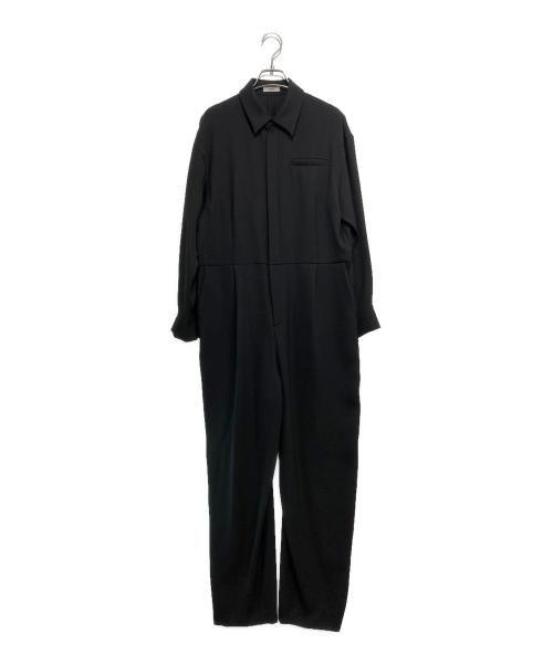 ReNAVE（リネイヴ）ReNAVE (リネイヴ) ウォッシャブルツイル ジャンプスーツ ブラック サイズ:2の古着・服飾アイテム