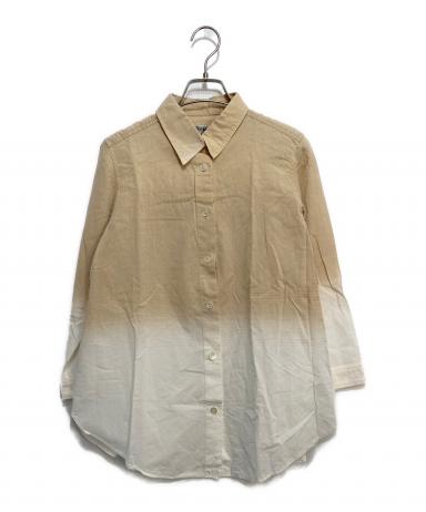 【中古】イッセイミヤケ ISSEY MIYAKE 2024年秋冬 SILK JERSEY Top 長袖 長袖Ｔシャツ ベージュ【サイズ表記なし（L位）】【レディース】 ISSEY MIYAKE - 【中古】イッセイミヤケ ISSEY MIYAKE 2024年秋冬 SILK