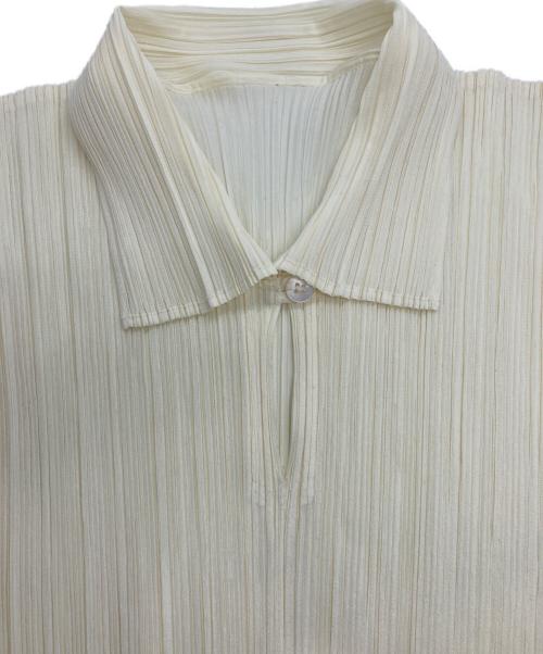 PLEATS PLEASE（プリーツプリーズ）PLEATS PLEASE (プリーツプリーズ) ノースリーブプリーツシャツカットソー イエロー サイズ:３の古着・服飾アイテム