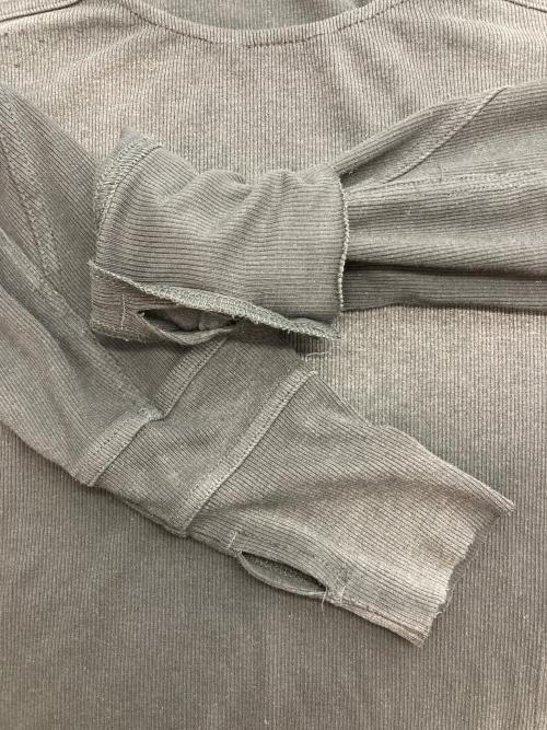 D5OVE（ダヴ）D5OVE (ダヴ) フェード加工ロングスリーブカットソー ブラックの古着・服飾アイテム