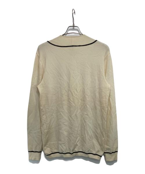 GIORGIO ARMANI（ジョルジョアルマーニ）GIORGIO ARMANI (ジョルジョアルマーニ) ハーフジップニット アイボリー サイズ:48の古着・服飾アイテム