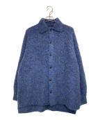 VOAAOVヴォアーブ）の古着「FULLERS TEASEL BRUSHED KNIT Cardigan」｜ブルー