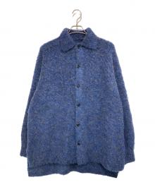VOAAOV（ヴォアーブ）の古着「FULLERS TEASEL BRUSHED KNIT Cardigan」｜ブルー