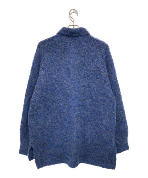 VOAAOV（ヴォアーブ）VOAAOV (ヴォアーブ) FULLERS TEASEL BRUSHED KNIT Cardigan ブルー サイズ:SIZE 1の古着・服飾アイテム