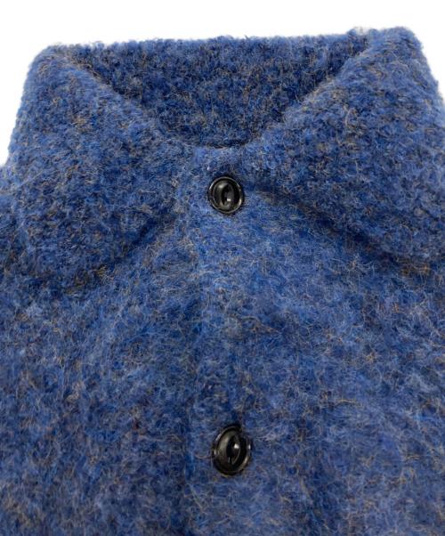 VOAAOV（ヴォアーブ）VOAAOV (ヴォアーブ) FULLERS TEASEL BRUSHED KNIT Cardigan ブルー サイズ:SIZE 1の古着・服飾アイテム