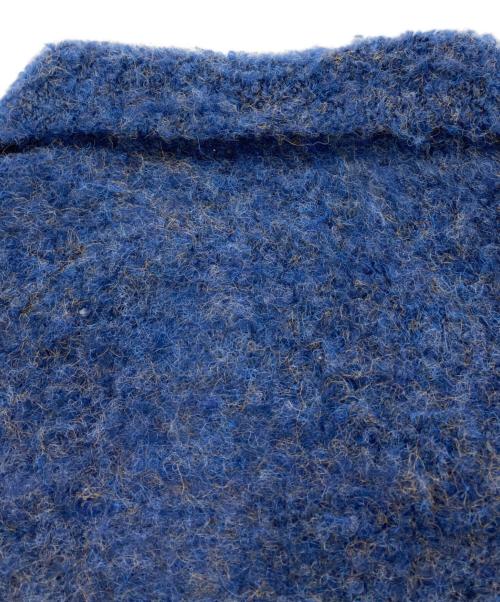 VOAAOV（ヴォアーブ）VOAAOV (ヴォアーブ) FULLERS TEASEL BRUSHED KNIT Cardigan ブルー サイズ:SIZE 1の古着・服飾アイテム