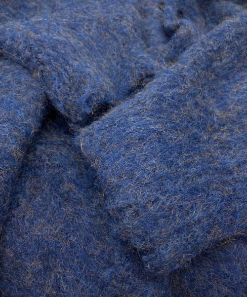 VOAAOV（ヴォアーブ）VOAAOV (ヴォアーブ) FULLERS TEASEL BRUSHED KNIT Cardigan ブルー サイズ:SIZE 1の古着・服飾アイテム