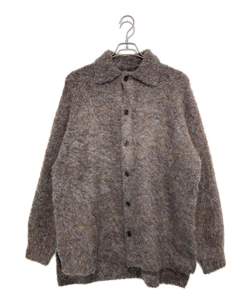VOAAOV（ヴォアーブ）VOAAOV (ヴォアーブ) FULLERS TEASEL BRUSHED KNIT Cardigan ブラウン サイズ:SIZE 1の古着・服飾アイテム