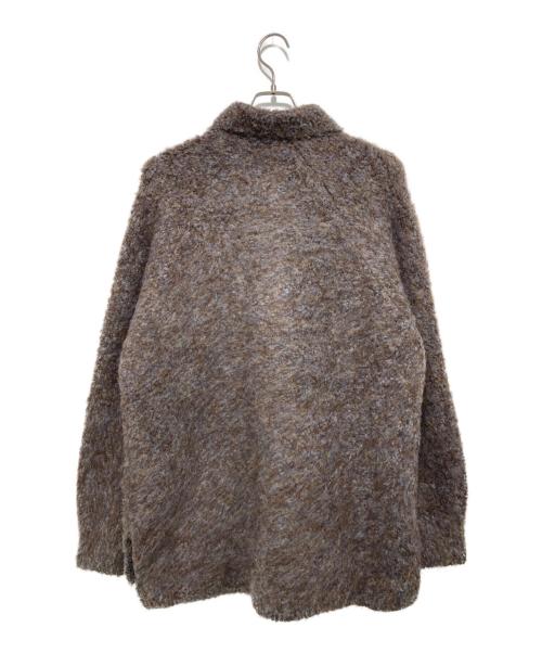 VOAAOV（ヴォアーブ）VOAAOV (ヴォアーブ) FULLERS TEASEL BRUSHED KNIT Cardigan ブラウン サイズ:SIZE 1の古着・服飾アイテム