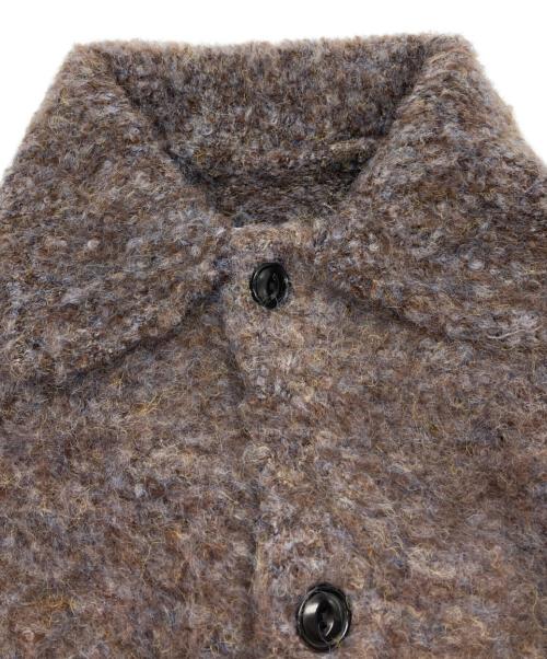 VOAAOV（ヴォアーブ）VOAAOV (ヴォアーブ) FULLERS TEASEL BRUSHED KNIT Cardigan ブラウン サイズ:SIZE 1の古着・服飾アイテム